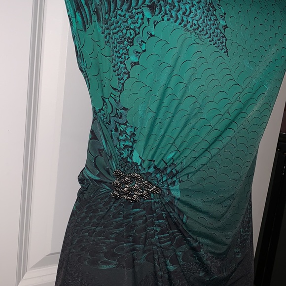 Roberto Cavalli silk blend feather print top - Picture 5 of 12